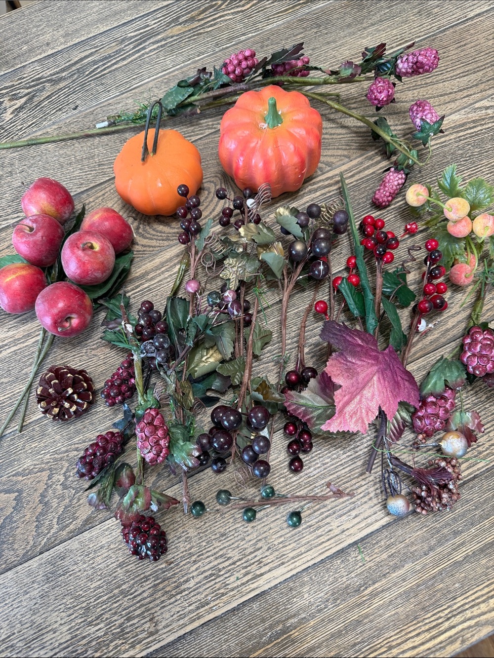 VINTAGE Fall Pumpkin & Berry Craft Items